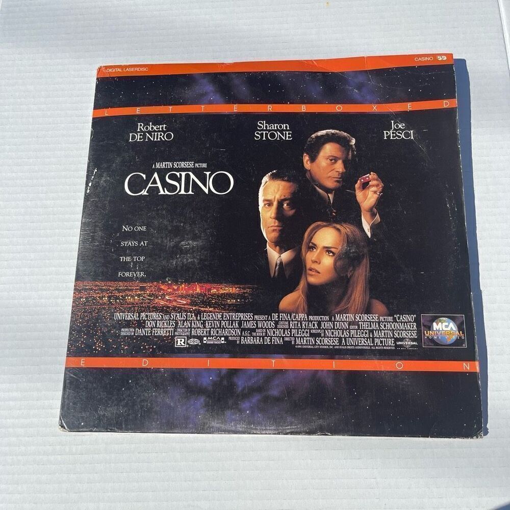 CASINO Laserdisc Movie Robert DeNiro Sharon Stone